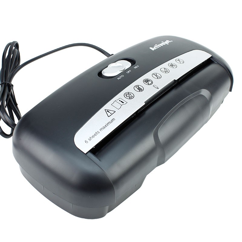 Distrugator documente, strip cut, 10L, 6 coli, CD si carduri, ASH-0601S - imagine 6